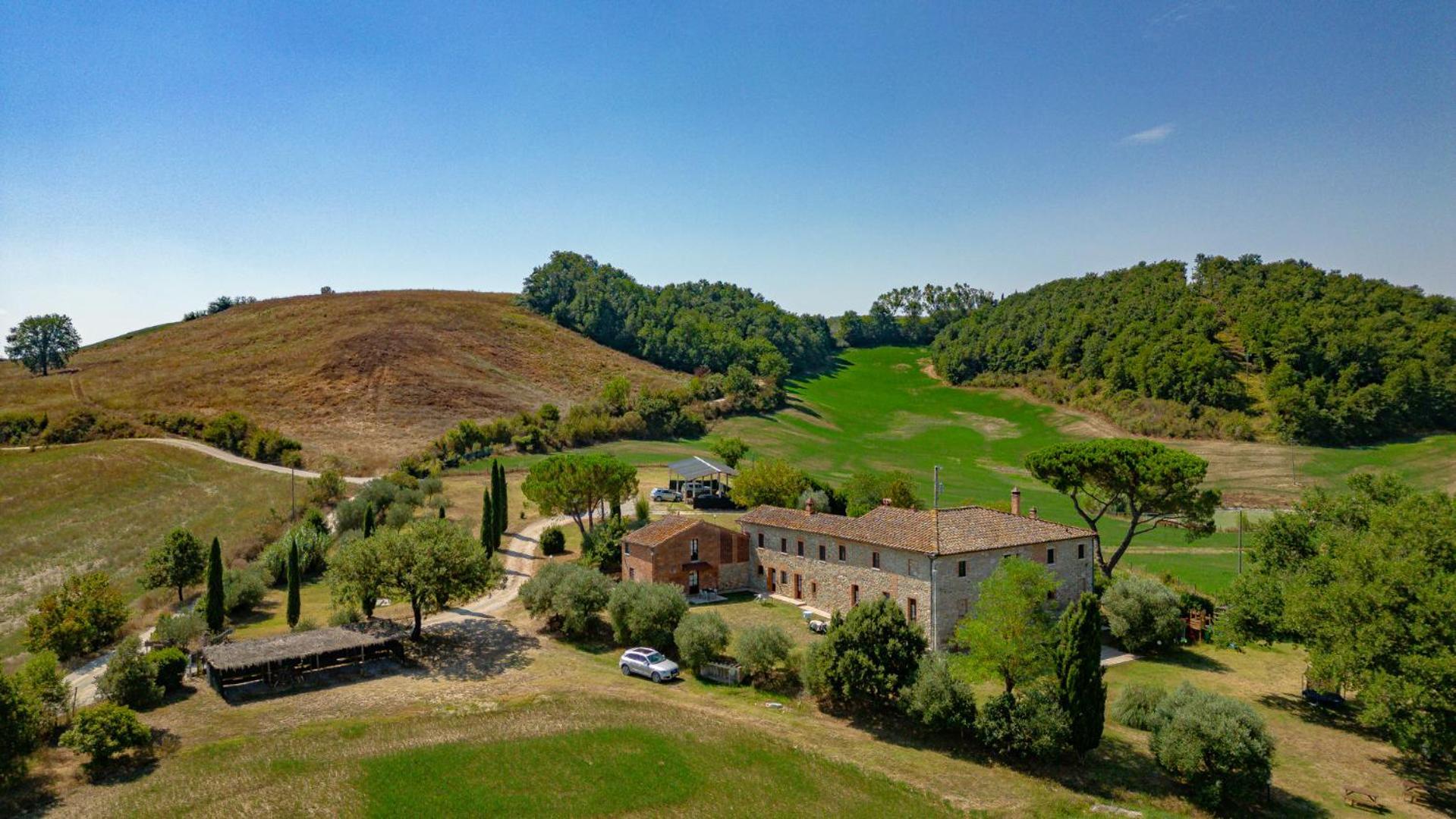 Ulivo-Chianti Charming Flat With Private Parking! Apartment Asciano Bagian luar foto