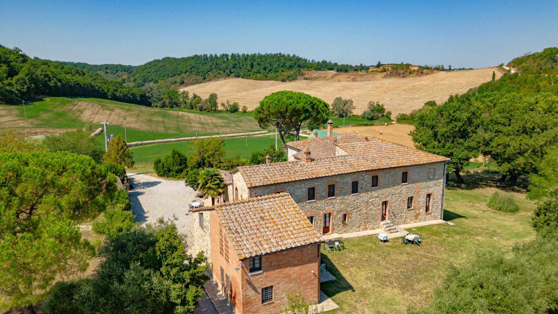 Ulivo-Chianti Charming Flat With Private Parking! Apartment Asciano Bagian luar foto
